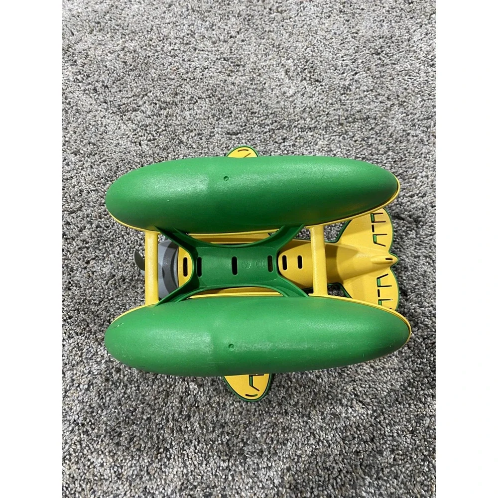 Green‎ Toys Seaplane Green and Yellow Recycled Plastic Water Toy Made in USA